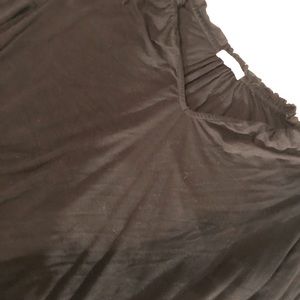 Black long sleeve cotton shirt